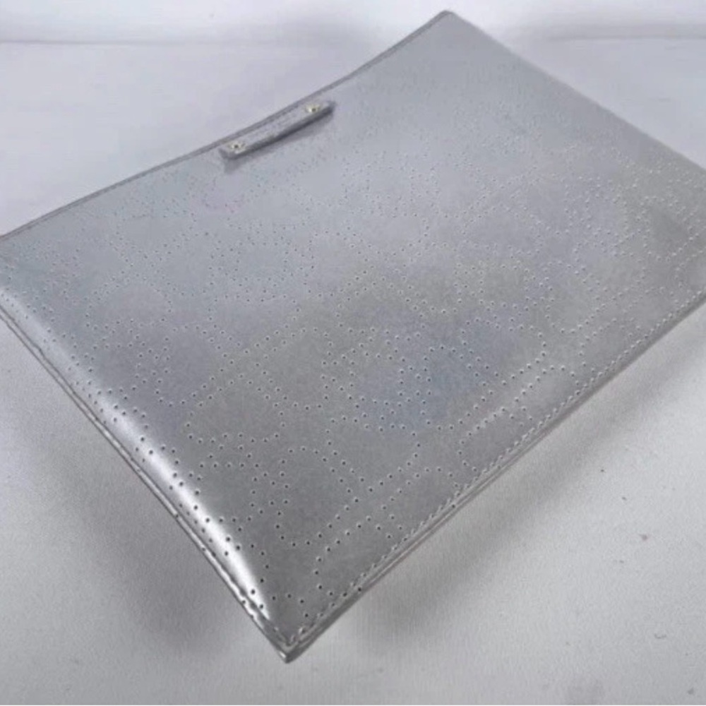 Kate Spade Metro Spade Large Pouch- Silver - Picture 6 of 13